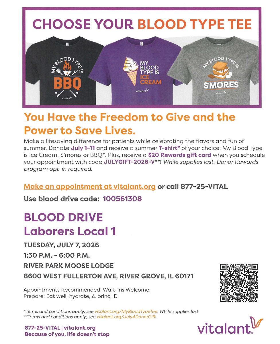 Blood Drive - Next membership meeting 7/7/2026